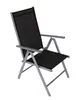 Klappsessel 4er-Set 56x65,5 cm Aluminium Grau Textilene Produktbild-Vorschau 2