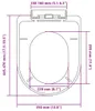 vidaXL Sedile per wc con chiusura ammortizzata White Square Anteprima dell’immagine prodotto 7