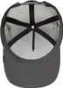 The underside of a trucker cap is shown against a white background. Produktbild-Vorschau