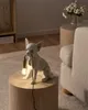 BELIANI Lampa stołowa biała żywica syntetyczna w kształcie Podgląd zdjęcia produktu 2