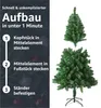 Umelá jedľa 180 cm - vianočný stromček zelený - realistická Náhľad obrázku produktu 3