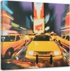 Leinwandbild taxi in der großstadt 30x30 cm Feeby gelb Produktbild-Vorschau 1