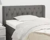 The Living Store Kopfteil mit Ohren Dunkelgrau 93x16x78/88 Produktbild-Vorschau 1
