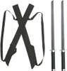 Set decorativo di spade ninja (2 pezzi) con tracolla – Anteprima dell’immagine prodotto 1