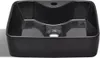 vidaXL Céramique Lavabo avec trou pour robinet Noir Carré Voir les images du produit 10
