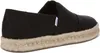 Toms Alpargata Rope 10019875 Black Bavlna Slubby Woven Náhled obrázku produktu 3