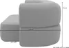 DOMO Collection Sofa Nevada, 2-Sitzer Schlafsofa, Ovale Produktbild-Vorschau 7