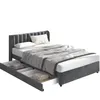 Polsterbett 180x200 cm mit Lattenrost, Samtbett mit hohem Produktbild-Vorschau 6