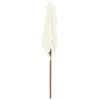 Parasol avec mât en bois 150 x 200 cm Sable Voir les images du produit 15