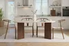 Skye Decor, Moderner Esstisch, Travertin & Walnuss, 180 x Produktbild-Vorschau 2