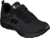 A studio shot of a black Skechers sneaker. Podgląd zdjęcia produktu