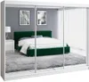 A bedroom scene with a wardrobe and bed. Produktbild-Vorschau