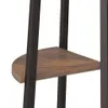 4-stöckiges Eckregal Dunkelbraun und Schwarz 45,5 x 31,5 x Produktbild-Vorschau 7