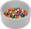 Selonis Bällebad Kinder Rund 70x30cm 150 Bunte Bälle ∅6cm - Produktbild-Vorschau 1