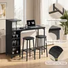 BEALIFE Bistrotisch-Set 3-teilig mit Ablage & Produktbild-Vorschau 4