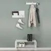 wandgarderobe Leatherline Mail45 cm Stahl weiß Produktbild-Vorschau 7