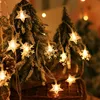 3m LED Schneeflocke Stern Lichterkette Warmweiß Produktbild-Vorschau 5