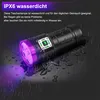 UV Taschenlampe 395nm,9-Kern UV-Prüflampe,Aufladbar UV Produktbild-Vorschau 5