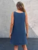 Ärmelloses Damen-Jeanskleid – Lässiges Produktbild-Vorschau 4