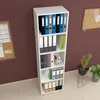 Knižnica "Vara" s 5 policami 178 x 49 x 30 cm Biela Náhľad obrázku produktu 3