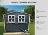 Abri de jardin en métal de 4,33 m² avec toit en pente, Voir les images du produit 8
