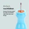Salz und Pfeffermühle Set Hochglanz Blau 22 cm – Produktbild-Vorschau 6