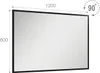 Jungborn Badspiegel 120x80x2 cm Rahmen schwarz matt Produktbild-Vorschau 2