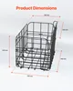 VEVOR zadní košík na kolo 340x210x225mm, skládací zadní Náhled obrázku produktu 6