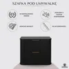 Rodan | Szafka Pod Umywalkę - 60 Cm - Wisząca - Czarny Mat Podgląd zdjęcia produktu 3