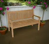 Lesli Living Teak Landhausbank Hastings 130 cm Produktbild-Vorschau 2