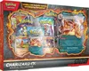 A gift box containing Pokemon trading cards and accessories, featuring Charizard. Náhled obrázku produktu