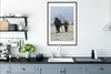 MuchoWow® Gerahmtes Poster Pferde - Schnee - Weiß 60x90 cm Produktbild-Vorschau 4