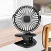 Přívěsný mini ventilátor USB nabíjený mobilní černý stolní Náhled obrázku produktu 4