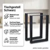 Mucola stolový rám sada 2 stolových lyžin oceľový stolový Náhľad obrázku produktu 2