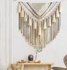 Makrama ścienna wisząca Boho Geometric Art Tkany bawełniany Podgląd zdjęcia produktu 3