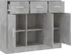 vidaXL Príborník betón sivý 91x28x75 cm odvodený výrobok z Náhľad obrázku produktu 6