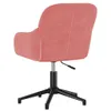 vidaXL Chaise de bureau pivotante rose velours Voir les images du produit 5