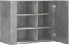 vidaXL Wandregal Betongrau 75x35x60 cm Holzwerkstoff Produktbild-Vorschau 7