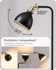 EDISHINE Stehlampe Schwarz, Retro Stehleuchte inkl. LED Produktbild-Vorschau 2