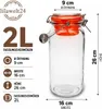 2 L Fermentierglas mit Bügelverschluss & Beschwerer Produktbild-Vorschau 3