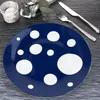 Pula tmavě modré tečky 6x talíř Ø27cm porcelánový talíř Náhled obrázku produktu 2