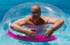 XL aufblasbarer Schwimmreifen / Schwimmring "Federn" Rot  Produktbild-Vorschau 2