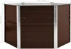 vidaXL Zahradní zvýšený záhon hnědý 129 x 129 x 77 cm Náhled obrázku produktu 2