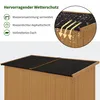 M MCombo Gartenschrank Gartenhaus Holz Wetterfest, Outdoor Produktbild-Vorschau 5