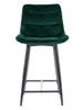 Sedia da bar piccola LYA - verde / nero Anteprima dell’immagine prodotto 2