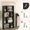 Regał COSTWAY 60x20x120 cm z 4 poziomami, półka stojąca z 8 Podgląd zdjęcia produktu 6