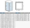 76x80cm 195cm 6mm Drehtür Eckdusche Duschtür mit Seitenwand Produktbild-Vorschau 2