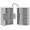 vidaXL Úložná skříňka Grey Sonoma 60x29,5x90 cm Náhled obrázku produktu 5