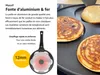 poêle à pancakes endusor pour induction avec revêtement antiadhésif pour cuire pancakes œufs au plat Voir les images du produit