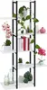 Relaxdays Pflanzenregal, Blumentreppe mit 6 Ablagen, HBT: Produktbild-Vorschau 1